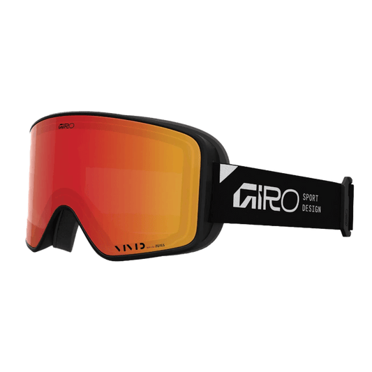GIRO METHOD ASIAN FIT GOGGLES  BLACK STACKED + VIVID EMBER LENSE