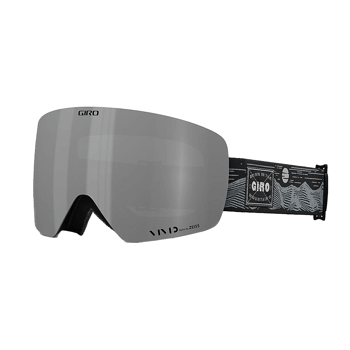 GIRO CONTOUR SNOW GOGGLES BLACK WHITE LANDSCAPE