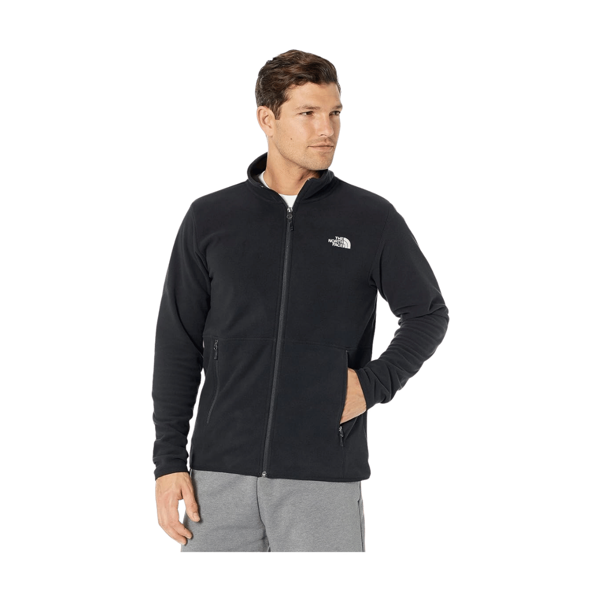 NORTH FACE MEN'S TKA GLACIER FZ JACKET - TNF BLACK