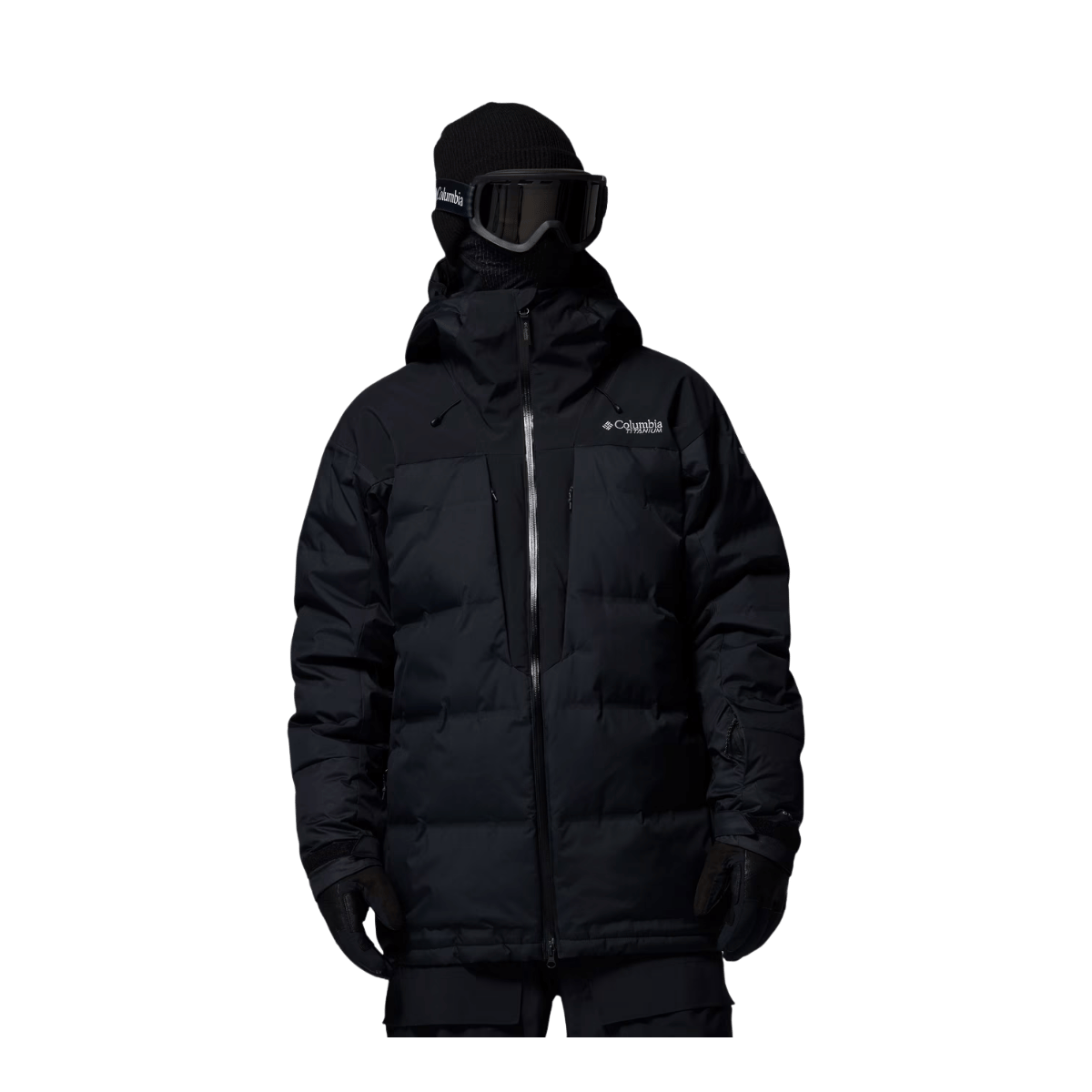 COLUMBIA MEN'S GLACIER RIDGE DOWN JACKET - BLACK