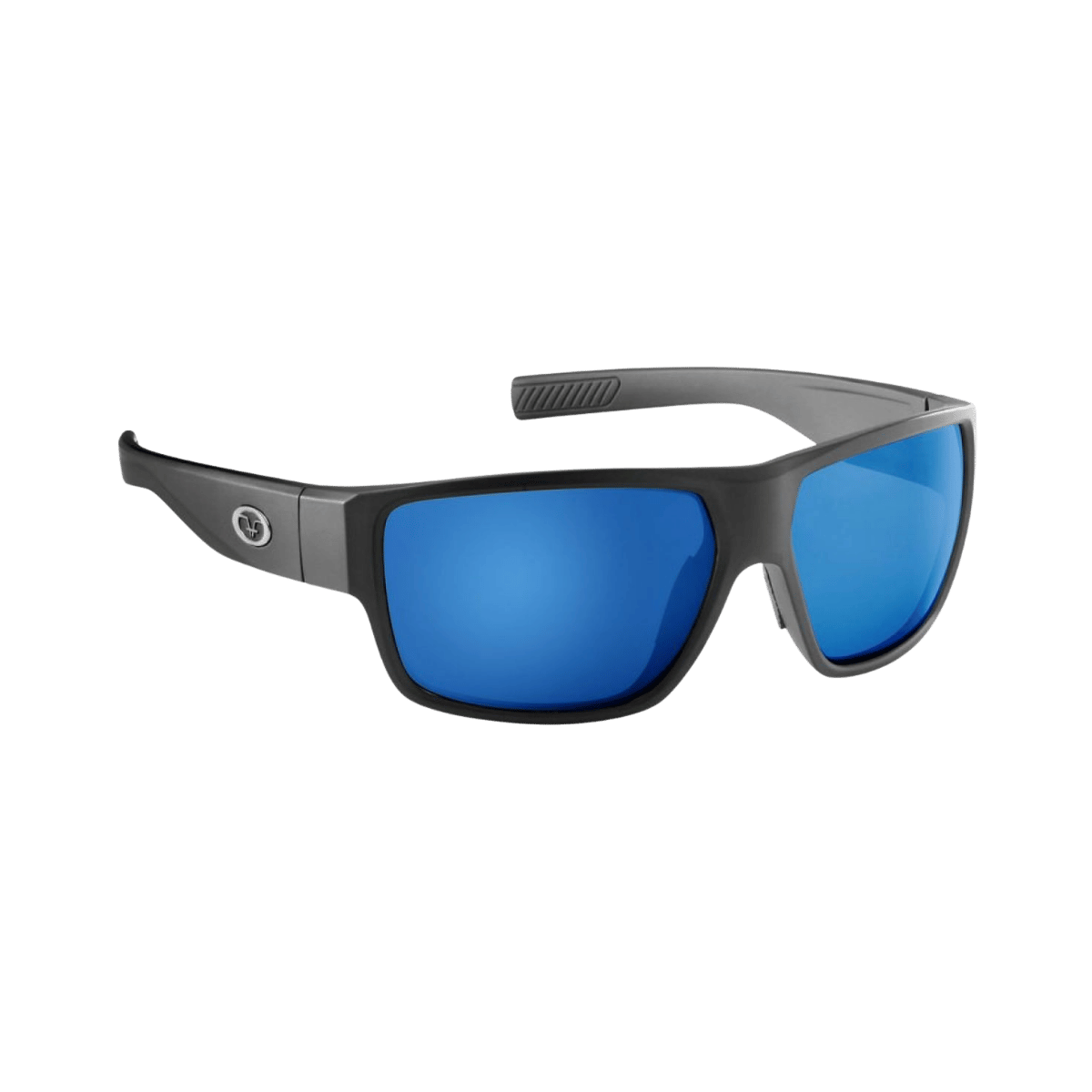 FLYING FISHERMAN GRANDERS SUNGLASSES - BLUE MIRROR - MATTE BLACK