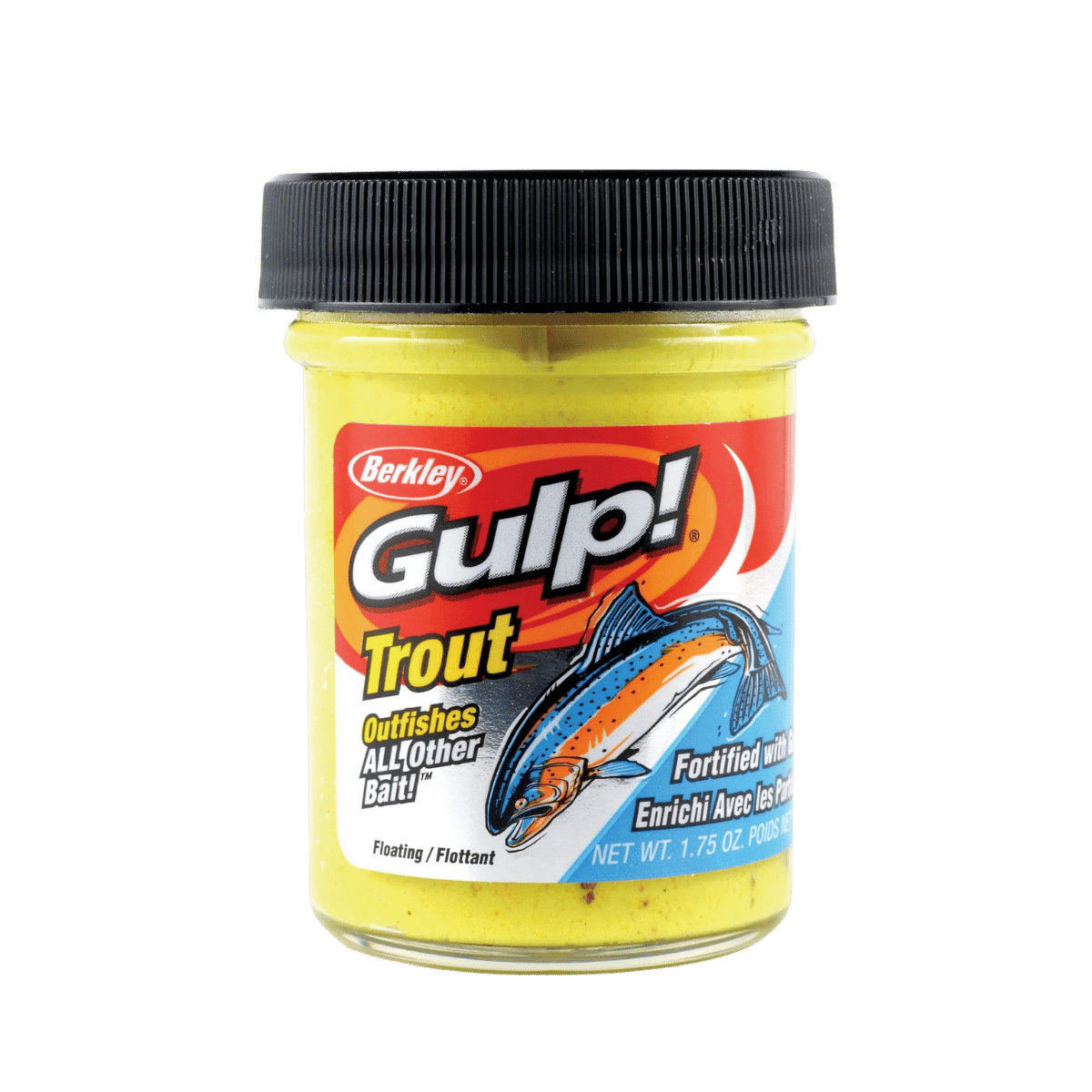BERKLEY GULP TROUT DOUGH FISHING LURE 1.75OZ CHUNKY CHARTREUSE