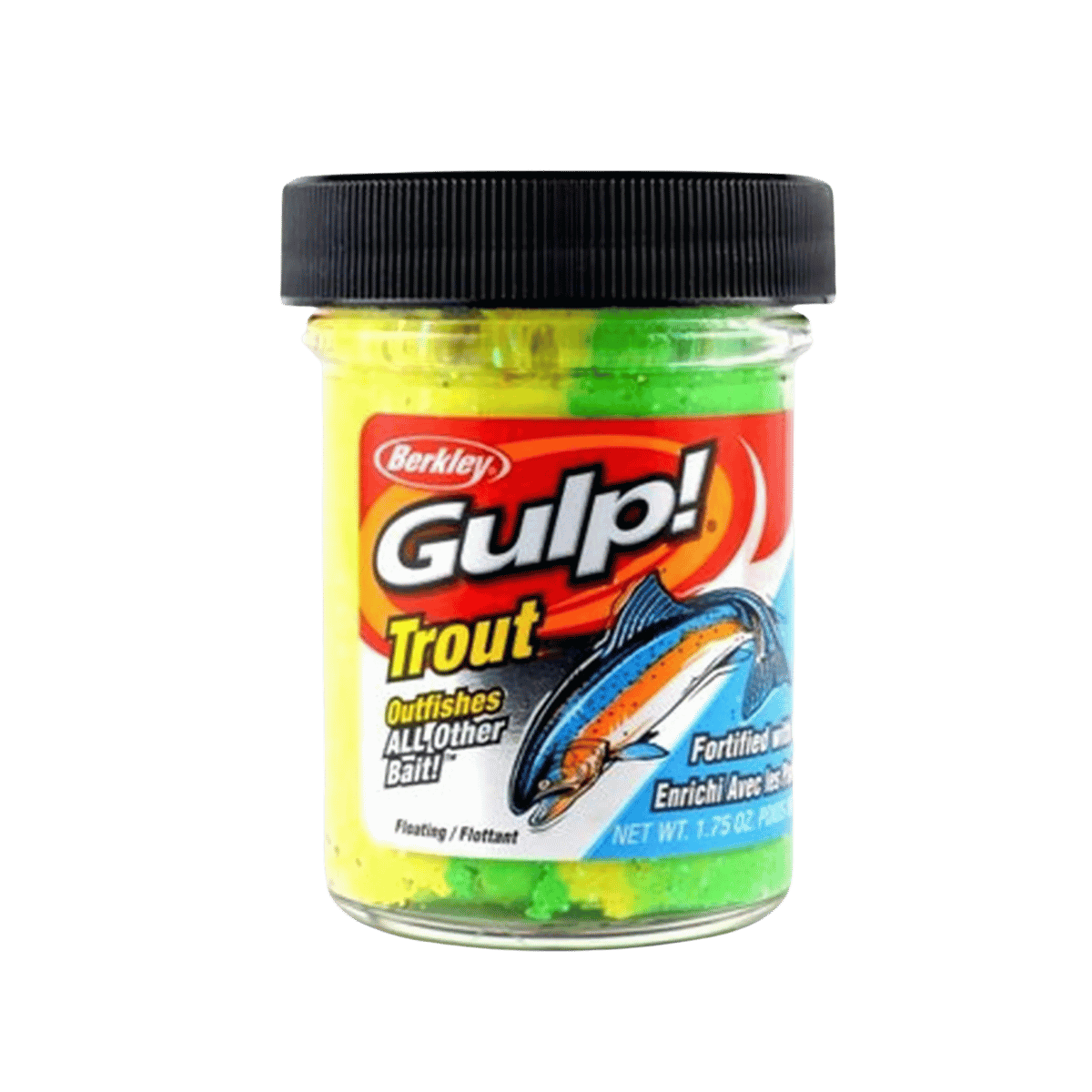 BERKLEY GULP TROUT DOUGH FISHING LURE 1.75OZ RAINBOW CANDY