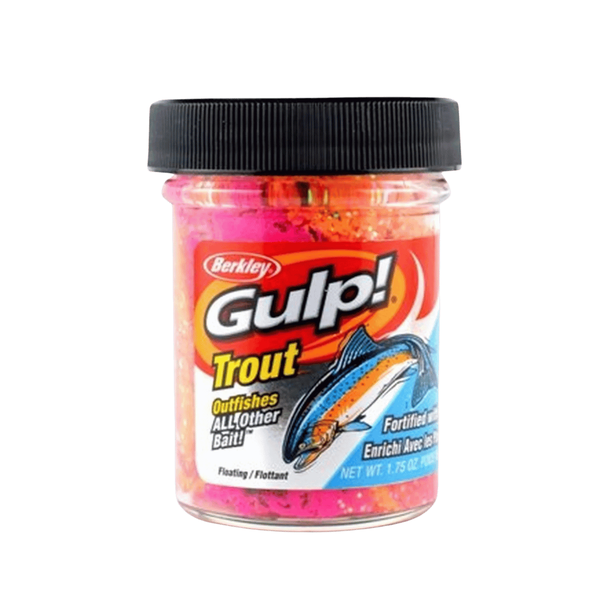 BERKLEY GULP TROUT DOUGH FISHING LURE 1.75OZ - SHERBET BURST