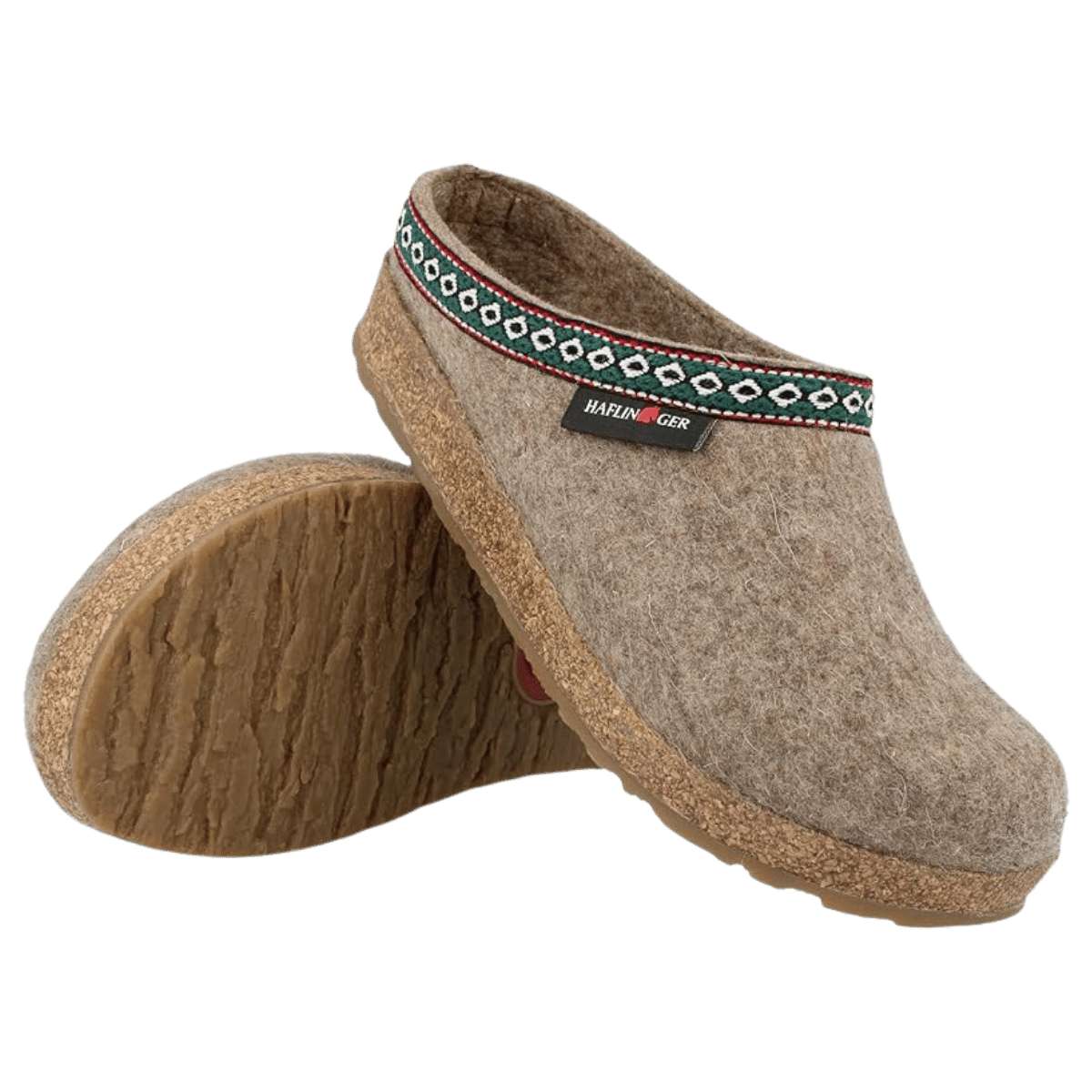 HAFLINGER GZ CLASSIC GRIZZLY CLOG - EARTH_