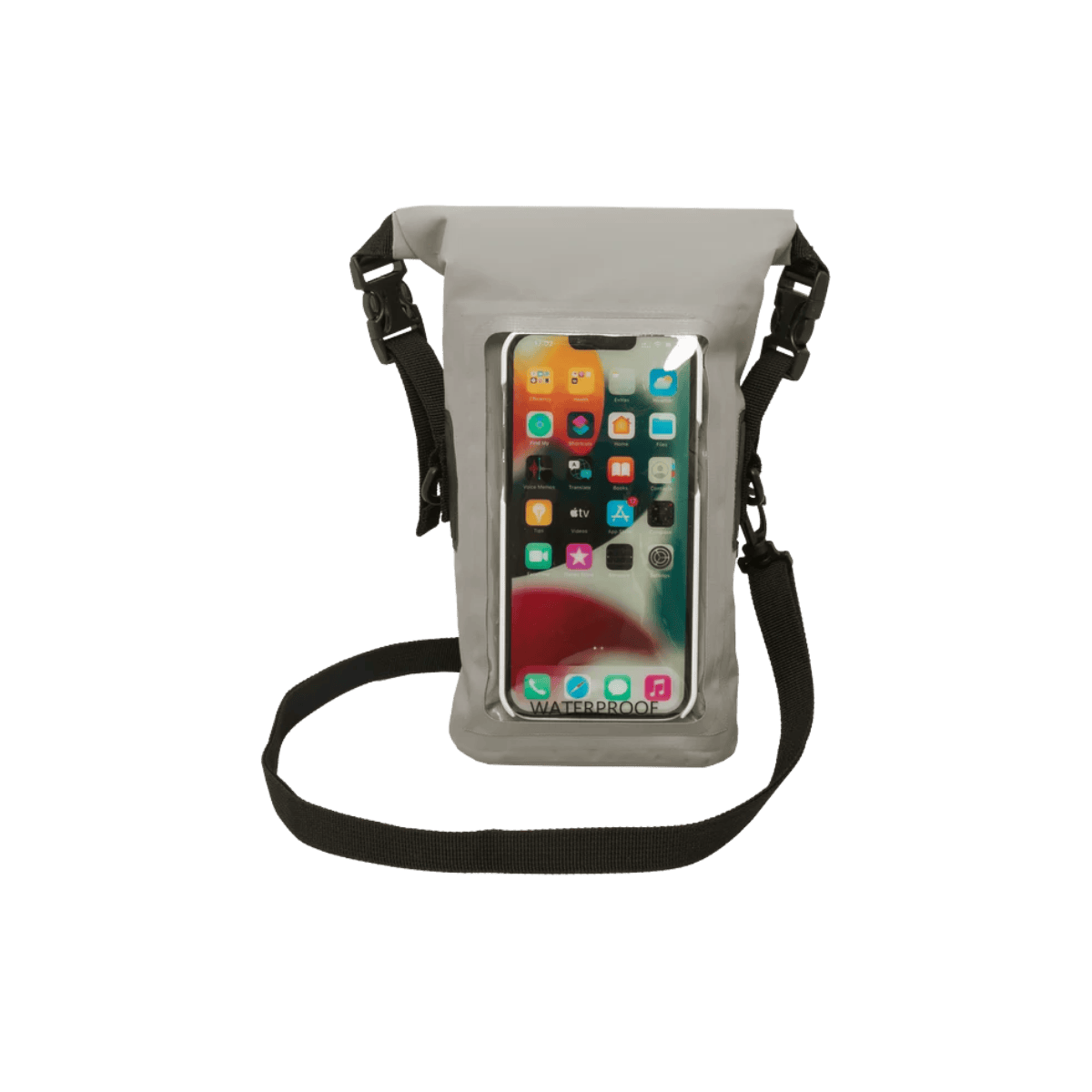 GECKO BRANDS WATERPROOF PHONE TOTE - GREY