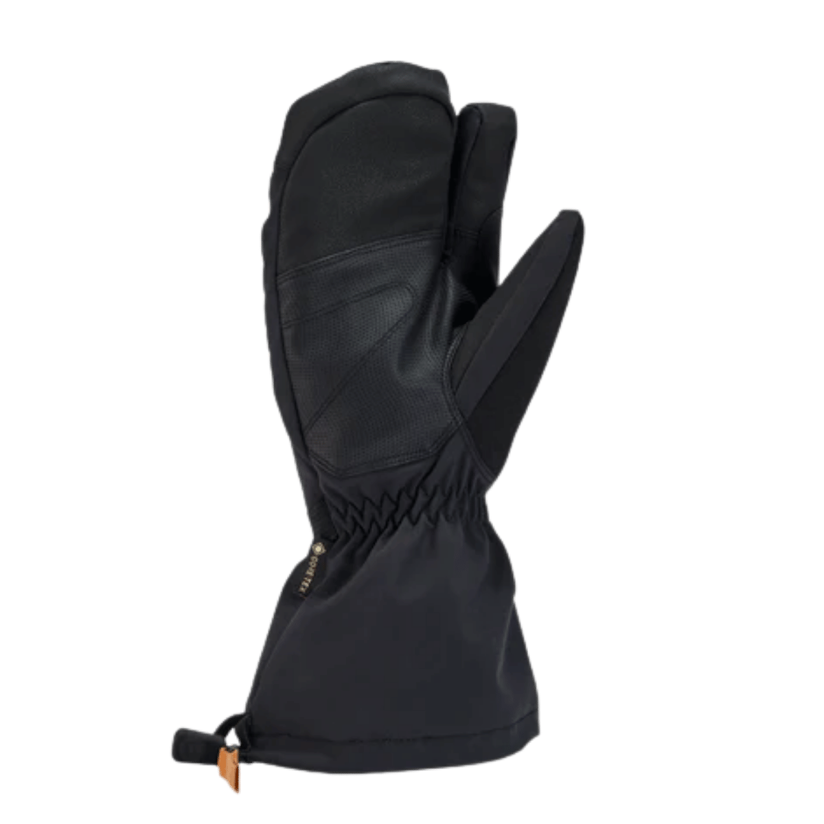 GORDINI MEN'S GTX STORM 3-FINGER MITT - BLACK/TAN - PALM VIEW