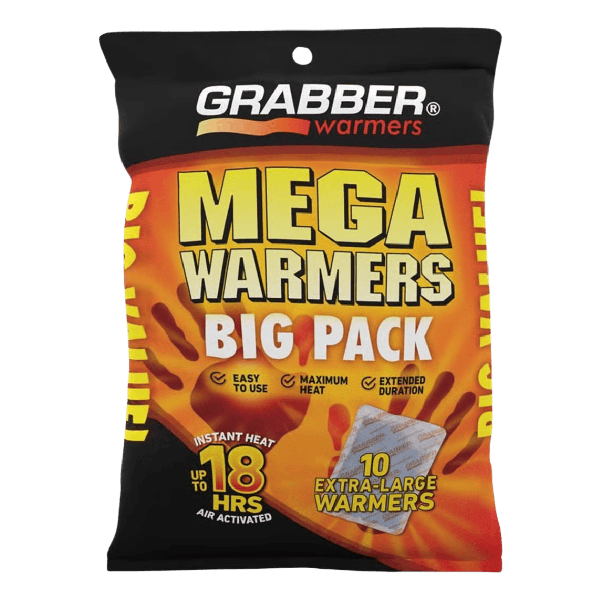 GRABBER MEGA WARMERS 10 BIG PACK MP32