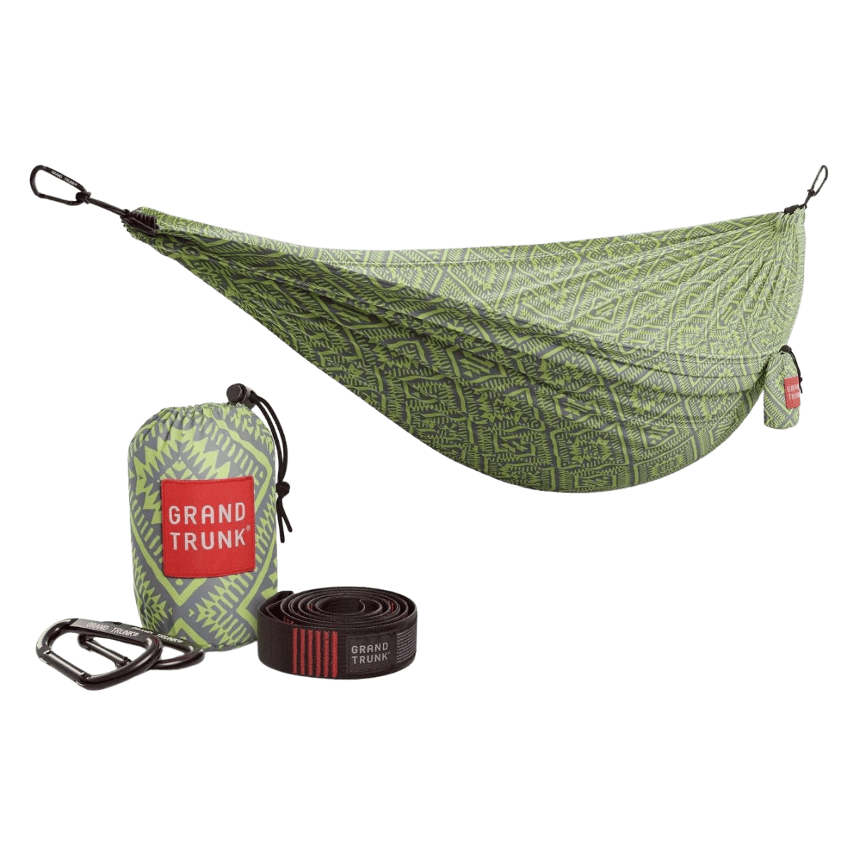 GRAND TRUNK DOUBLE DELUXE PARACHUTE NYLON HAMMOCK WITH SUSPENSION STRAPS MAMBA
