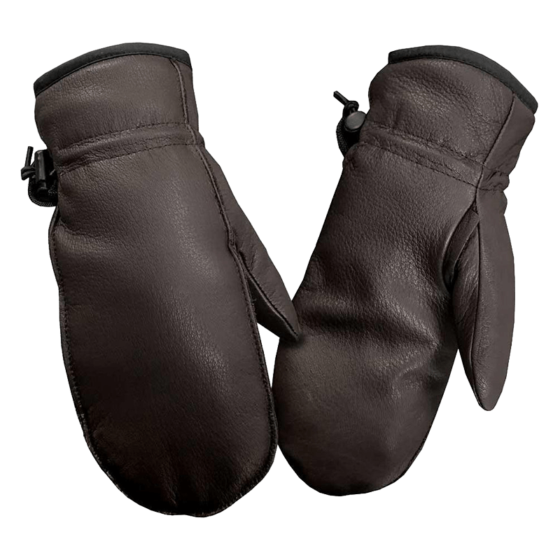 HAND ARMOR DEER LEATHER FASHION MITT- CHESTNUT