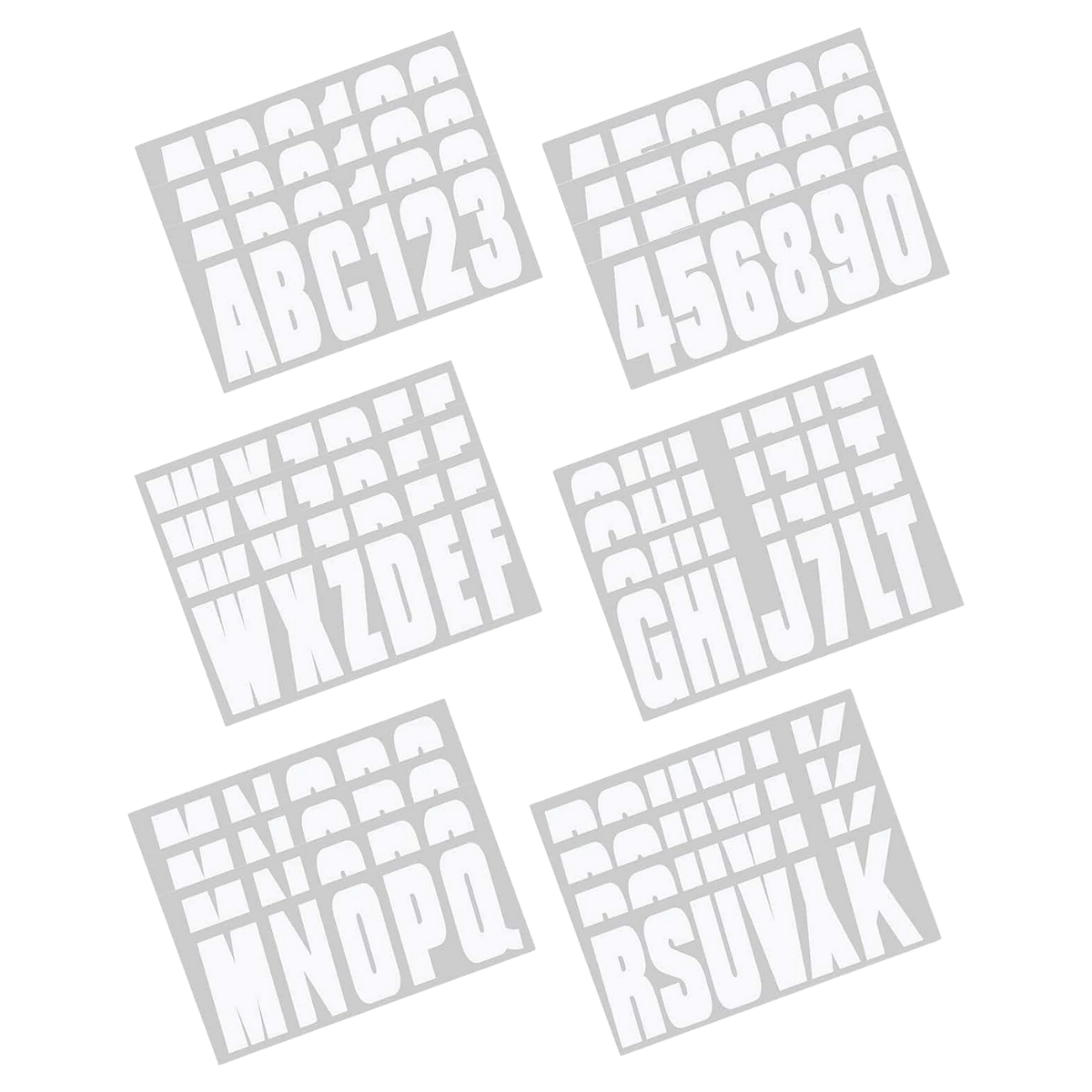 HARDLINE PRODUCTS BOAT LETTERING SOLID WHITE 3″ REGISTRATION KIT 350
