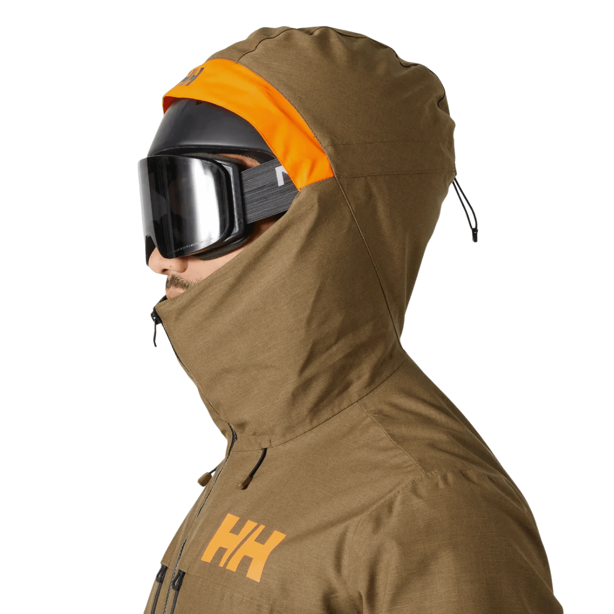 HELLY HANSEN MEN'S GARIBALDI 2.0 INSULATED SKI JACKET - SEPIA - HOOD WW