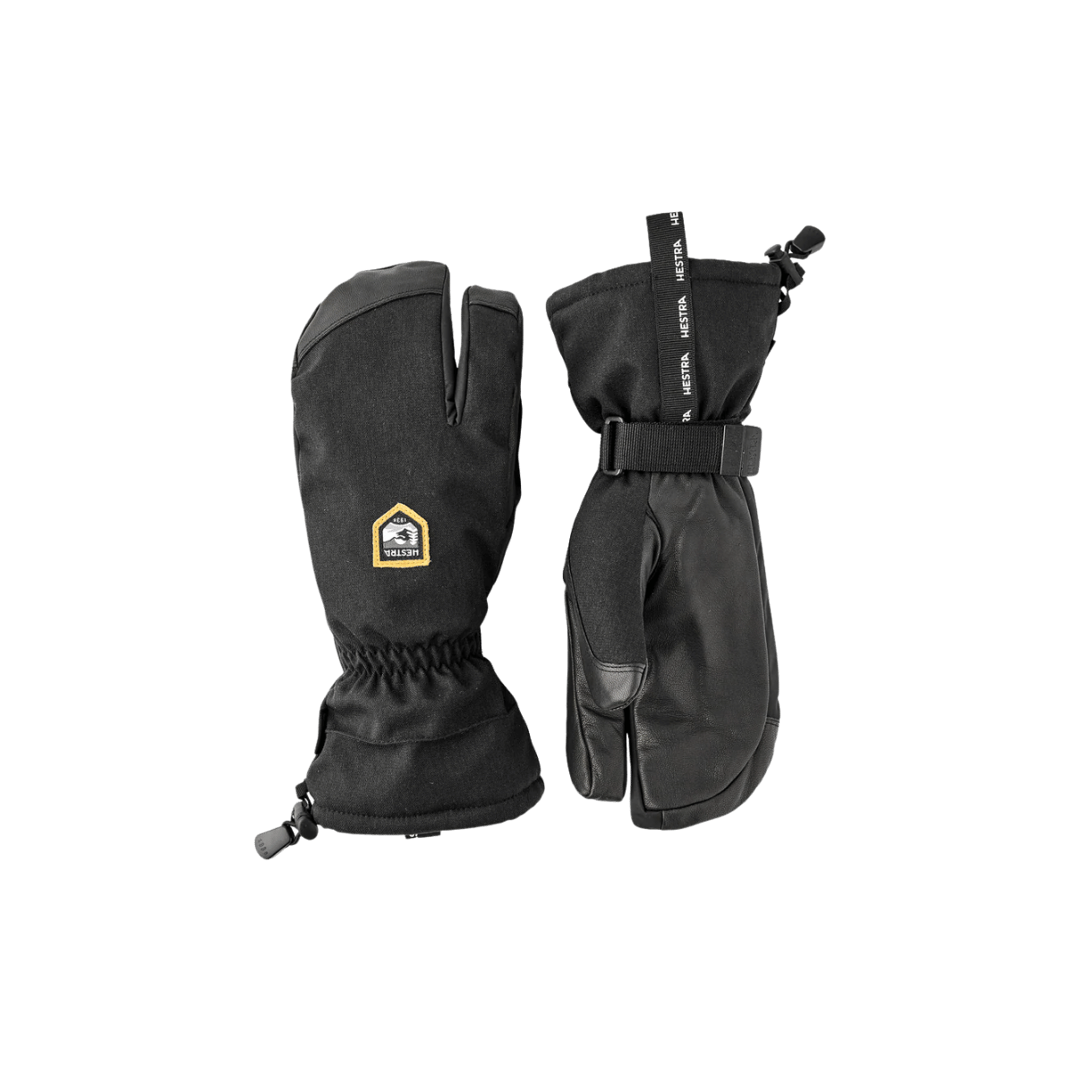 HESTRA CZONE MOUNTAIN 3 FINGER - BLACK