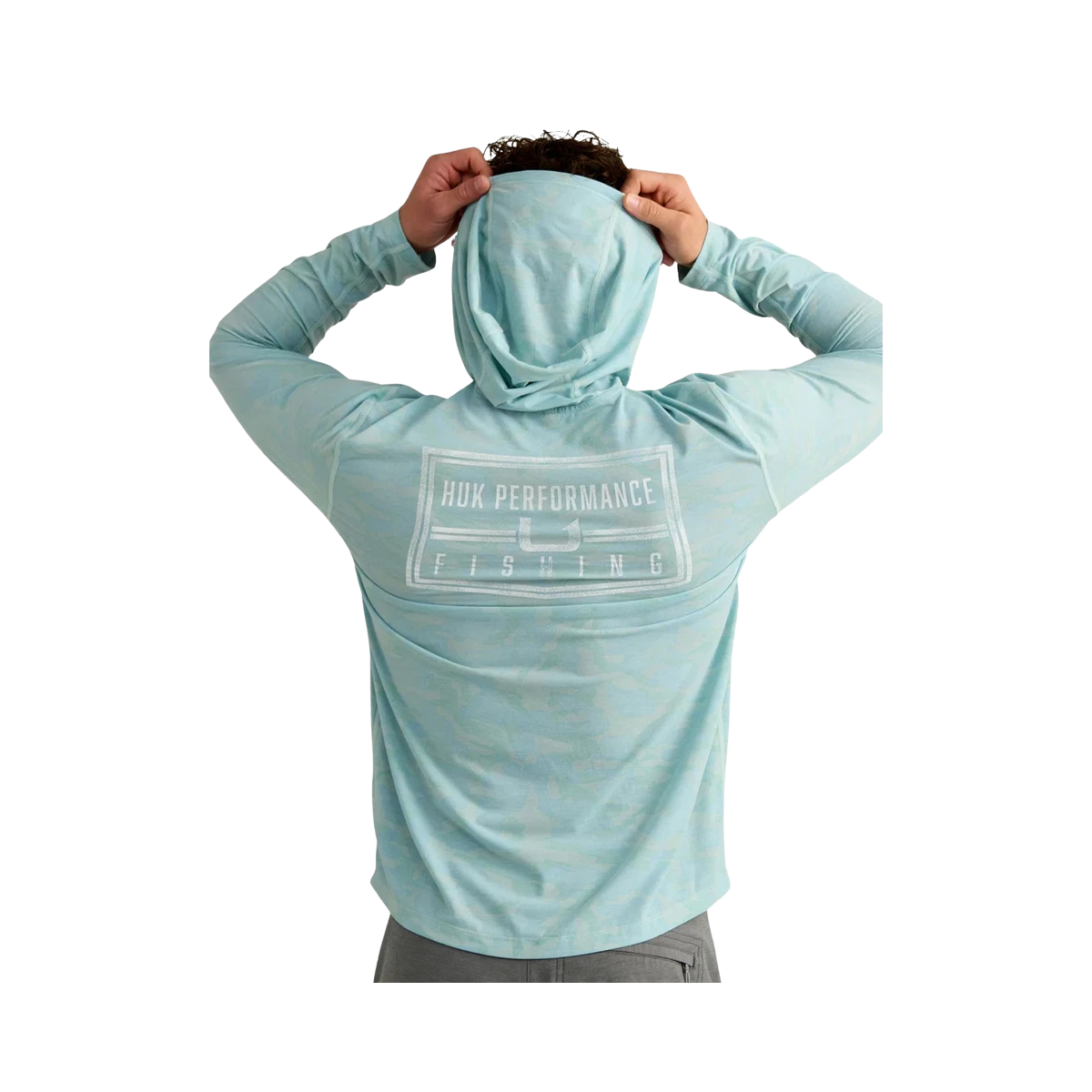HUK DRIFT PRINTED HOODIE BACK VIEW