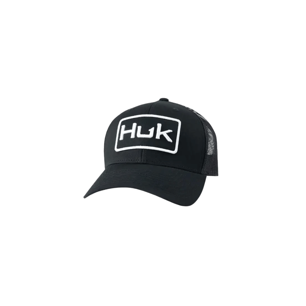 HUK LOGO TRUCKER CAP BLACK