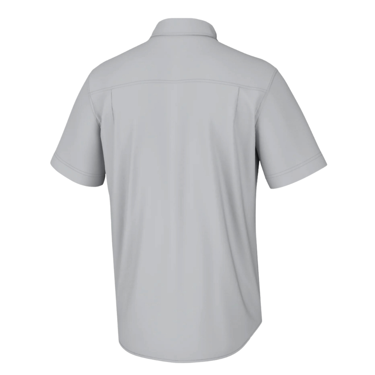 HUK MEN'S KONA BOTTON-DOWN SHIRT - HARBOR MIST - BACK VIEW
