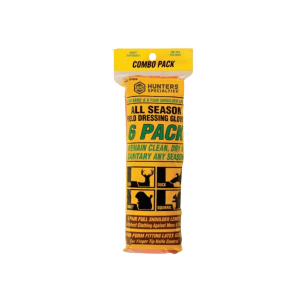 HUNTERS SPECIALTIES FIELD DRESSING GLOVE - 6PK