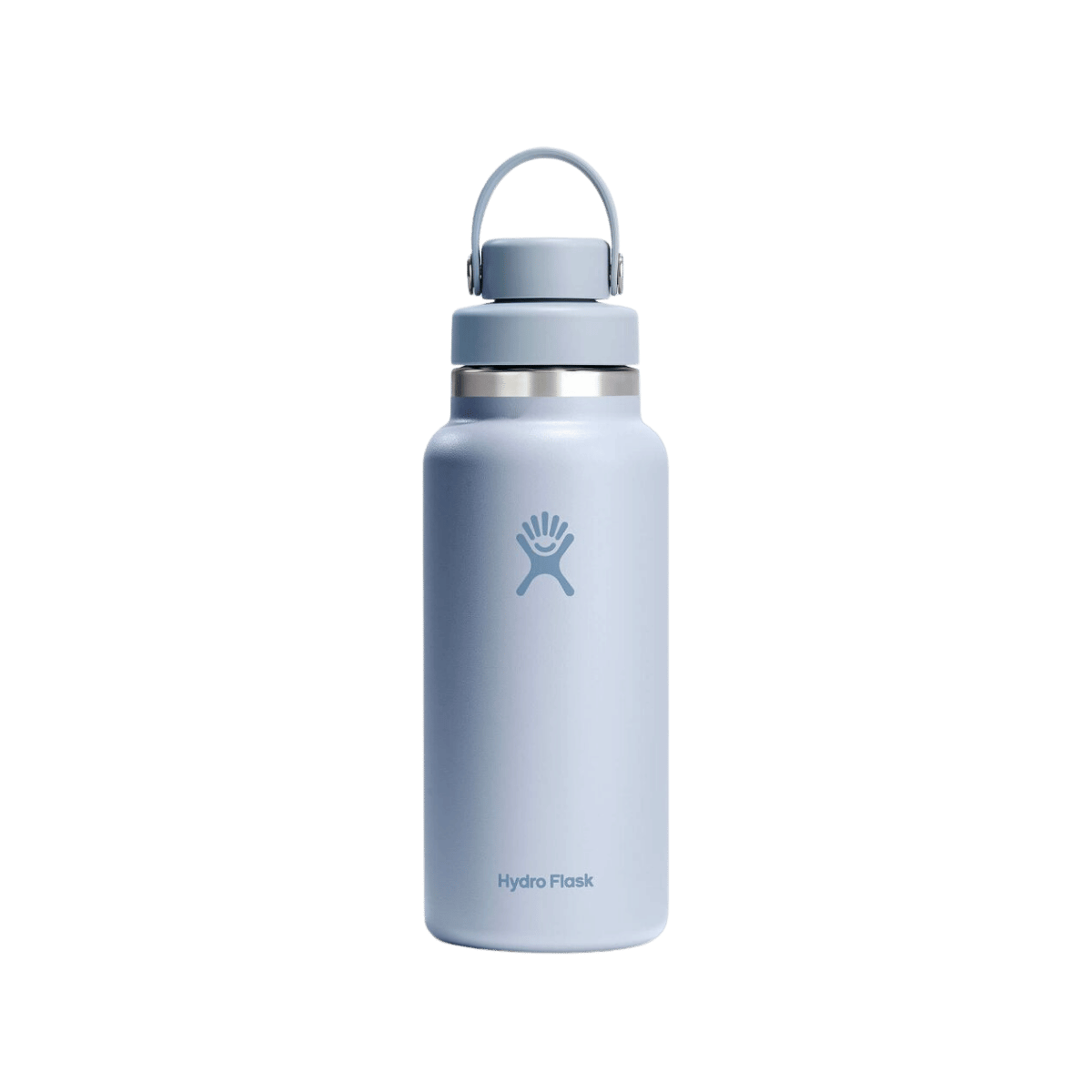 HYDRO FLASK WIDE FLEX CHUG CAP 32OZ, SURF, FRONT ANGLE, LOGO