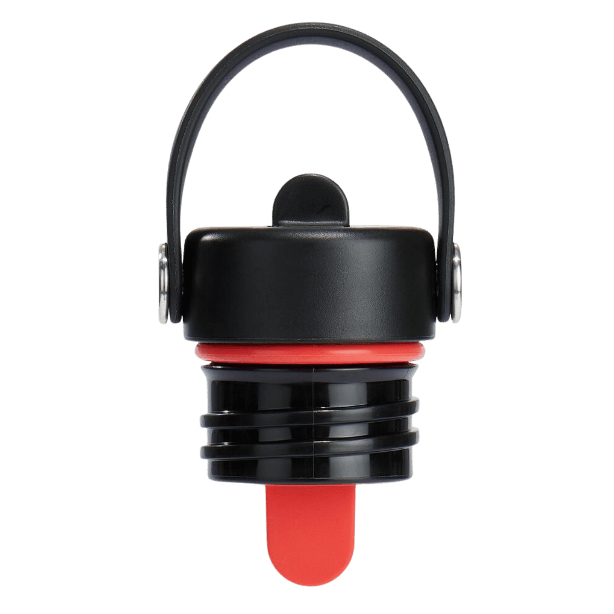 HYDRO FLASK STANDARD FLEX STRAW CAP - BLACK_SIDE ANGLE