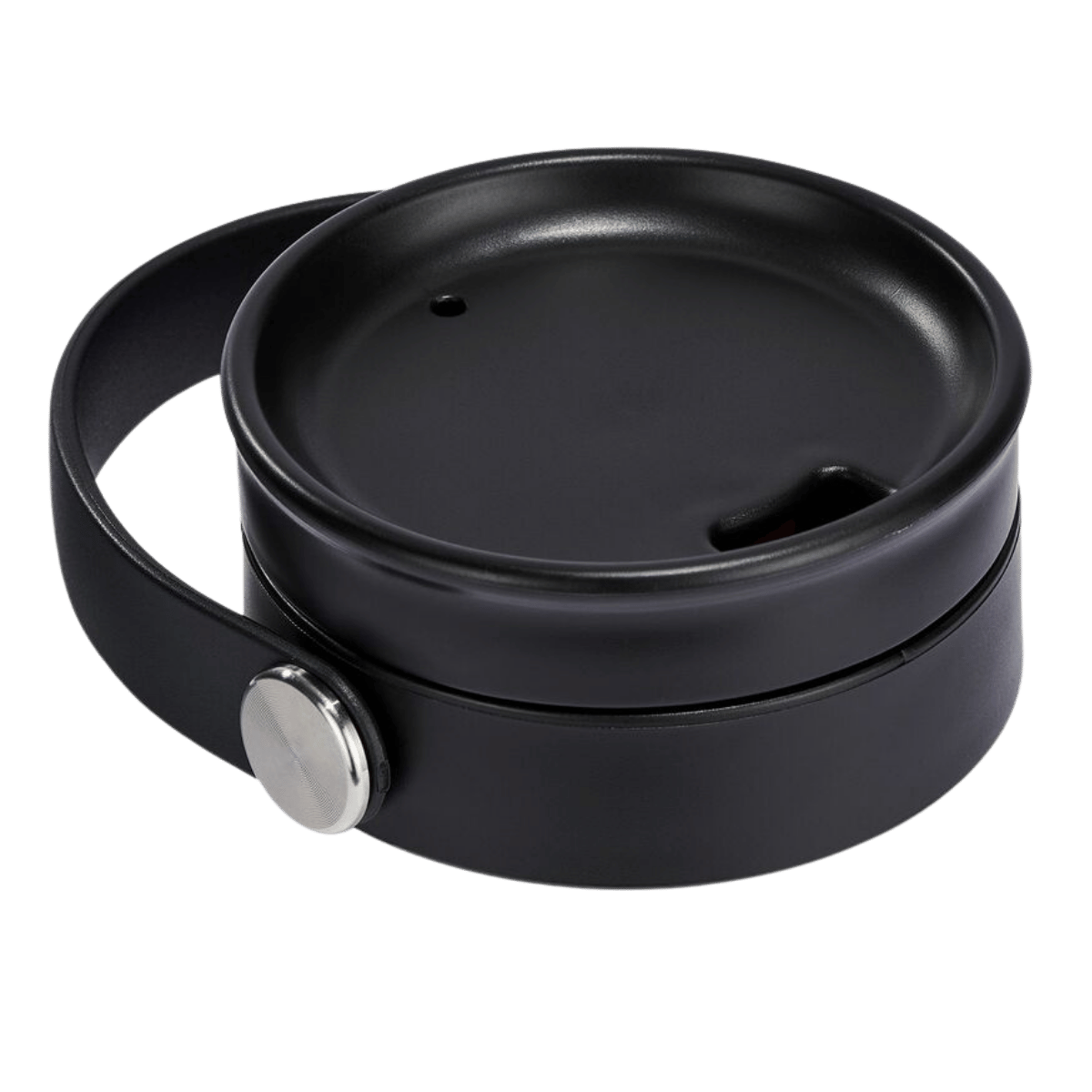 HYDRO FLASK WIDE MOUTH FLEX SIP LID - BLACK_UPSIDEANGLE