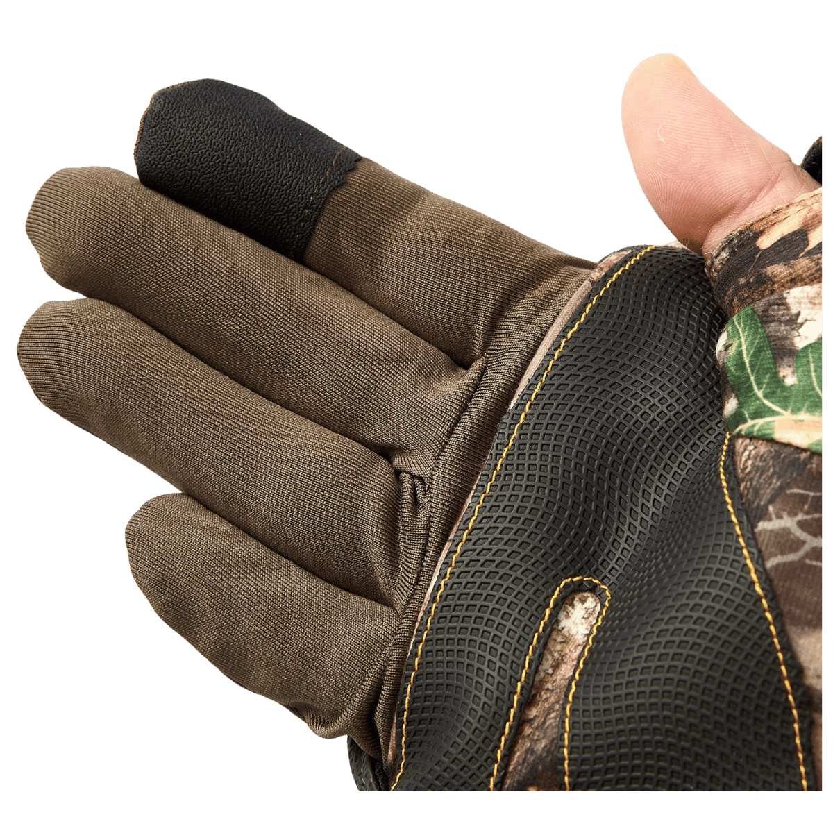 HOT SHOT YOUTH HUNTSMAN POPTOP MITTEN HAND VIEW
