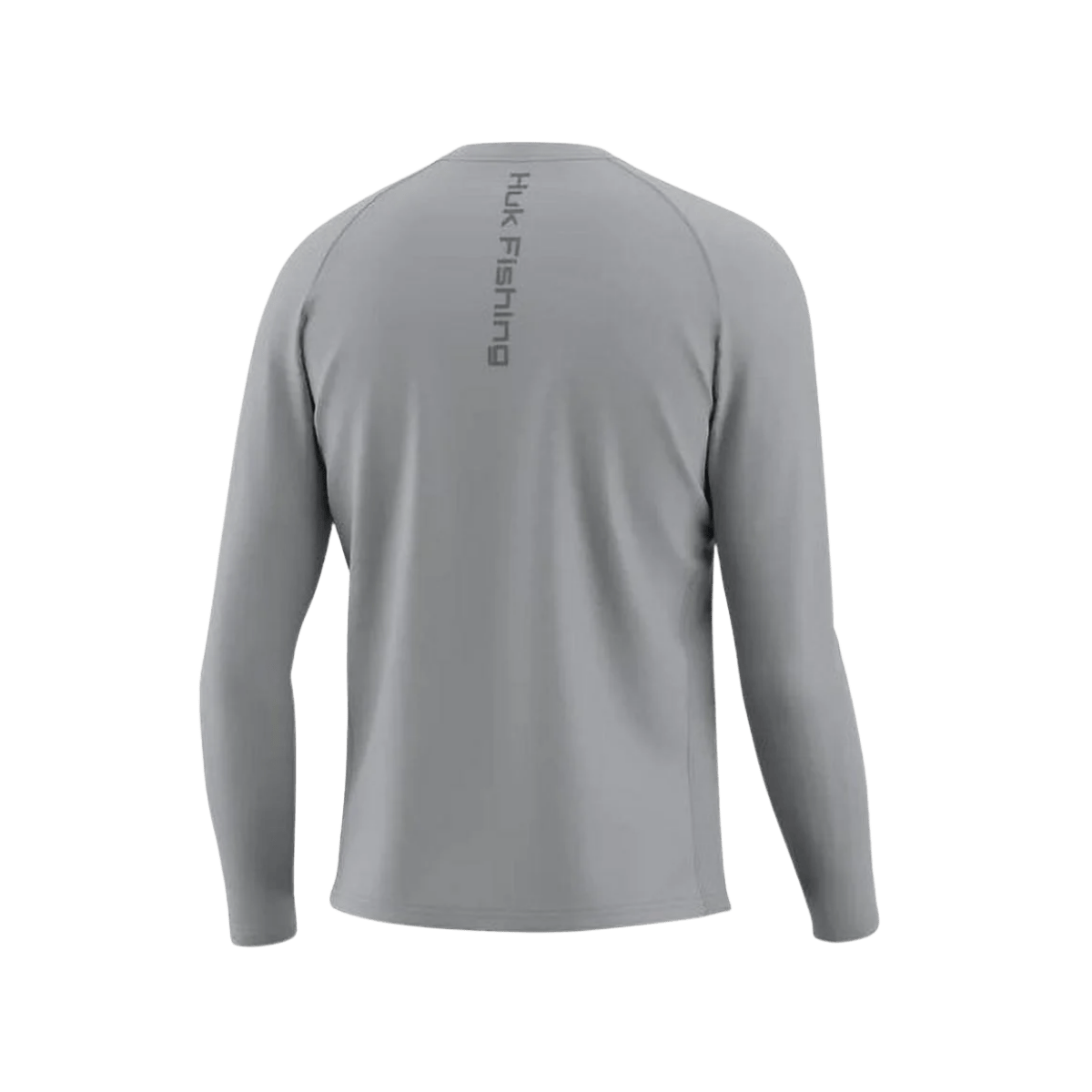 HUK MEN'S VENTED PURSUIT LONG SLEEVE - HARBOR MIST - BACK VIEW