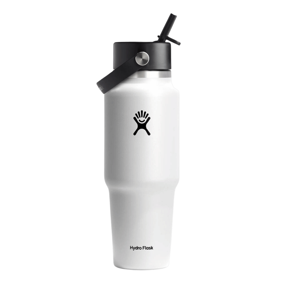 HYDRO FLASK WIDE MOUTH FLEX STRAW TRAVEL BOTTLE 32 OZ WHITE