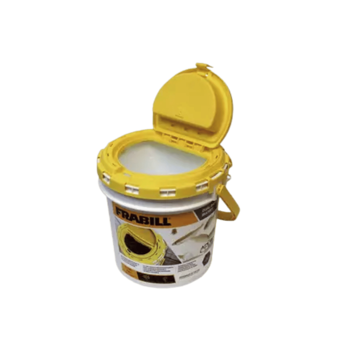 FRABILL INSULATED BAIT BUCKET - 8QT - YELLOW/WHITE