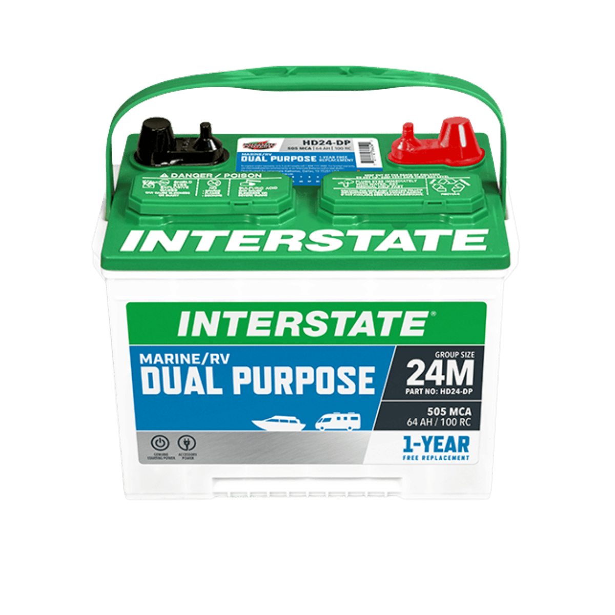 INTERSTATE BATTERY MARINE/RV 12V BATTERY - FRONT
