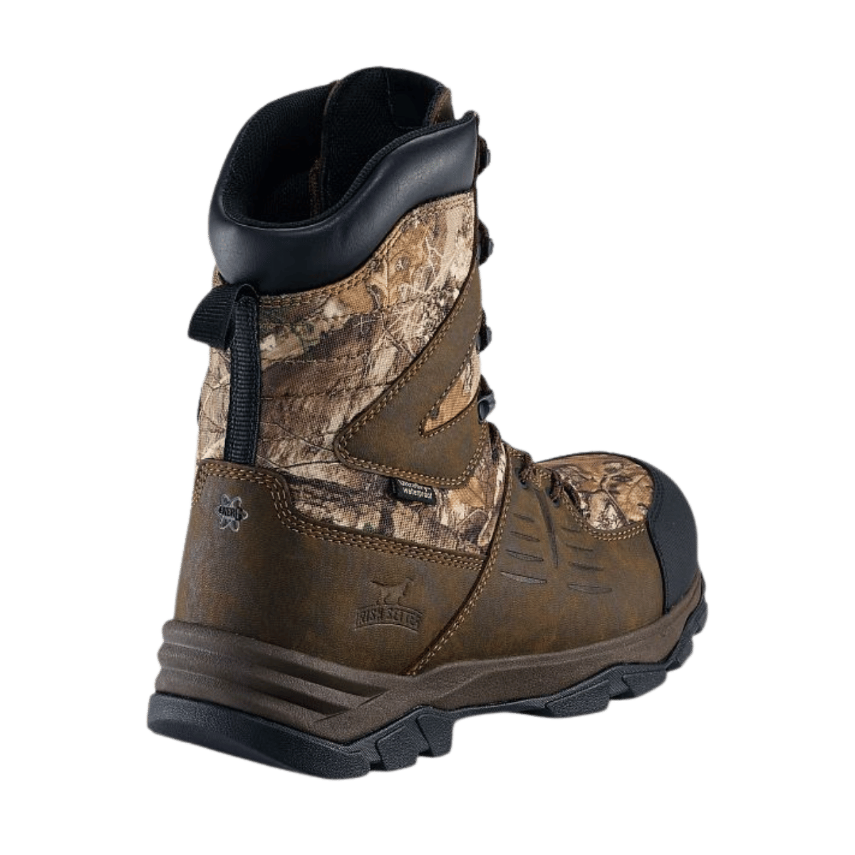 IRISH SETTER TERRAIN 10" 800G REALTREE CAMO HUNTING BOOTS - BACK VIEW