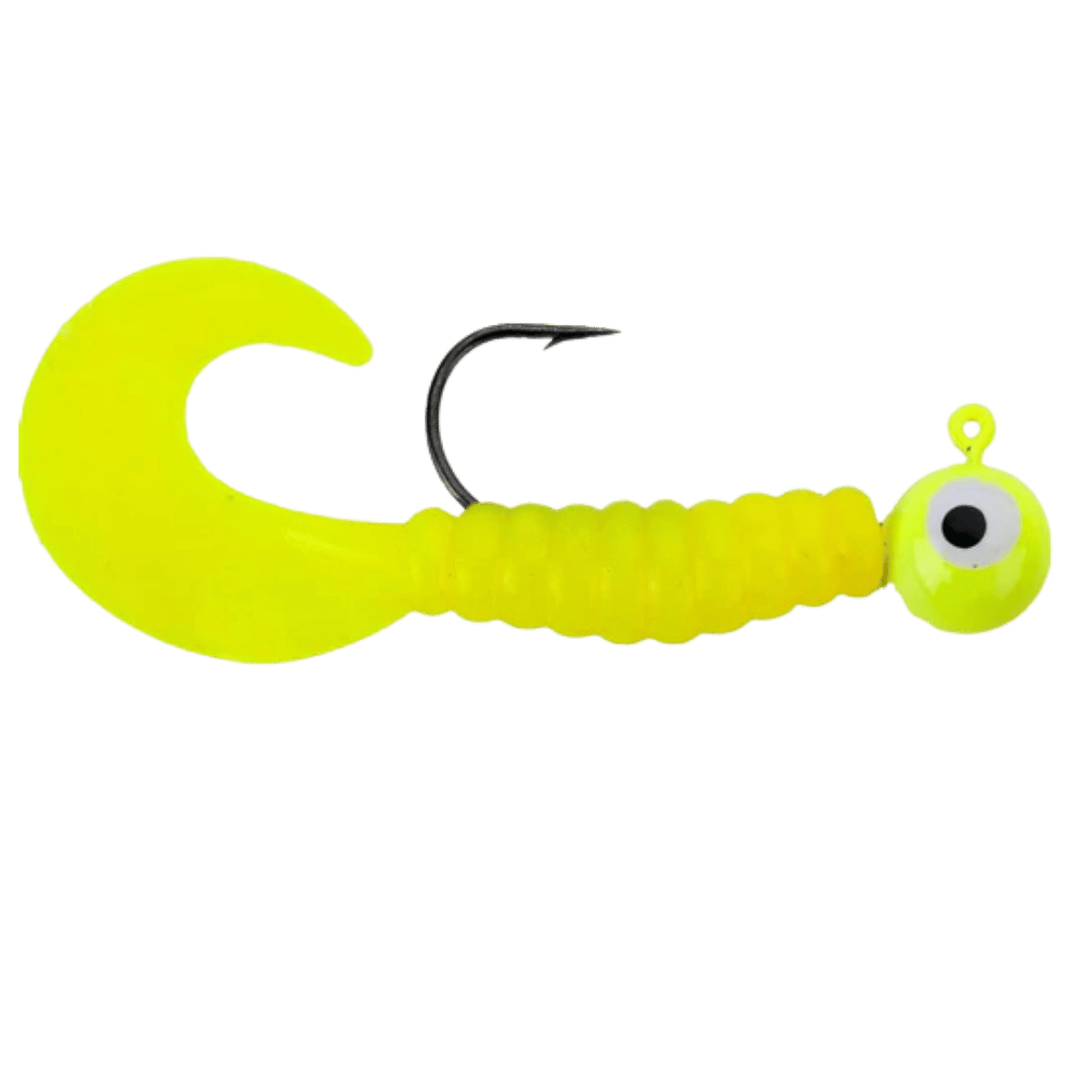 JOHNSON SWIMMING GRUBS FISHING LURE 1/4 OZ YELLOW