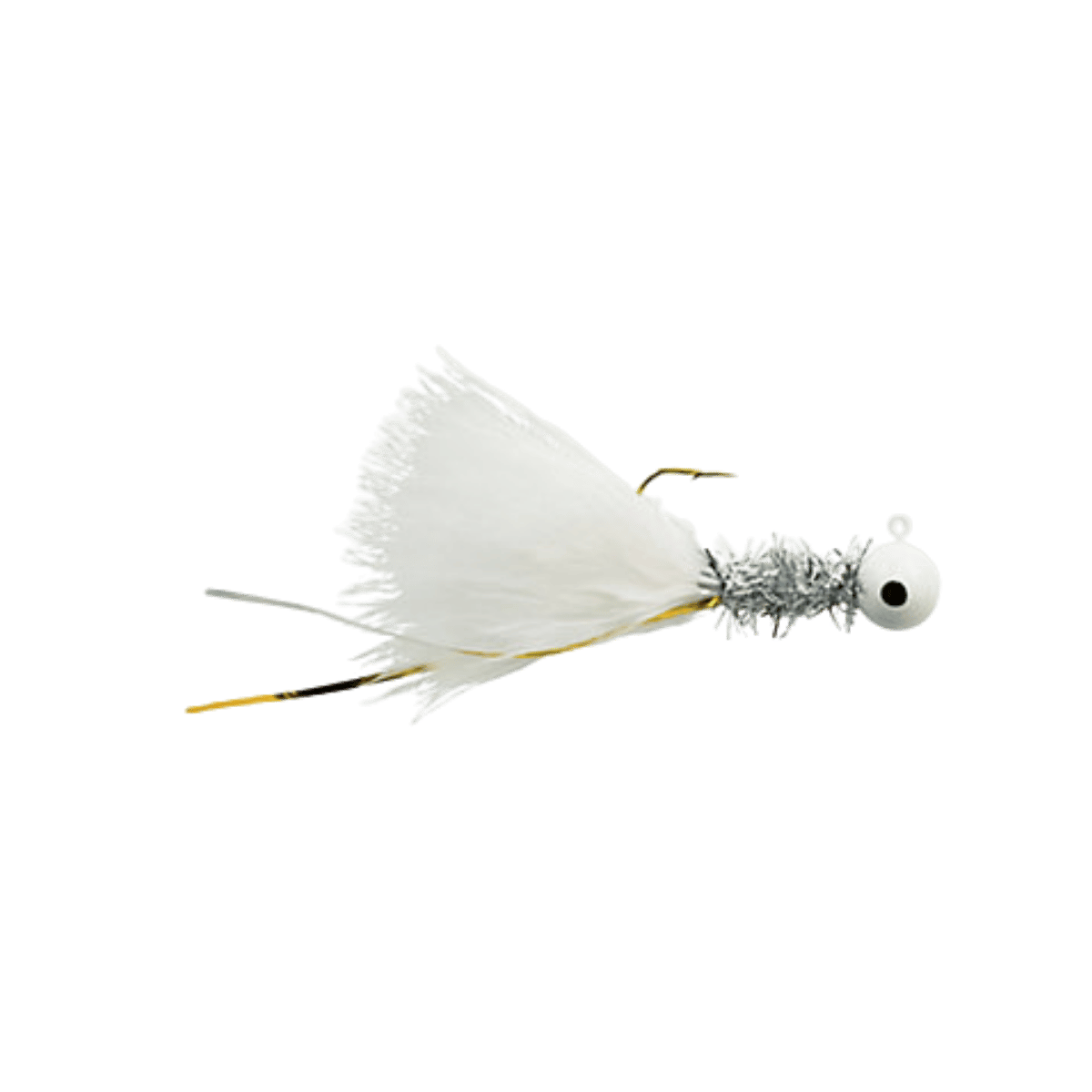 JOHNSON BEETLE BOU 4PK - 1/16OZ - WHITE CHROME TINSEL WHITE