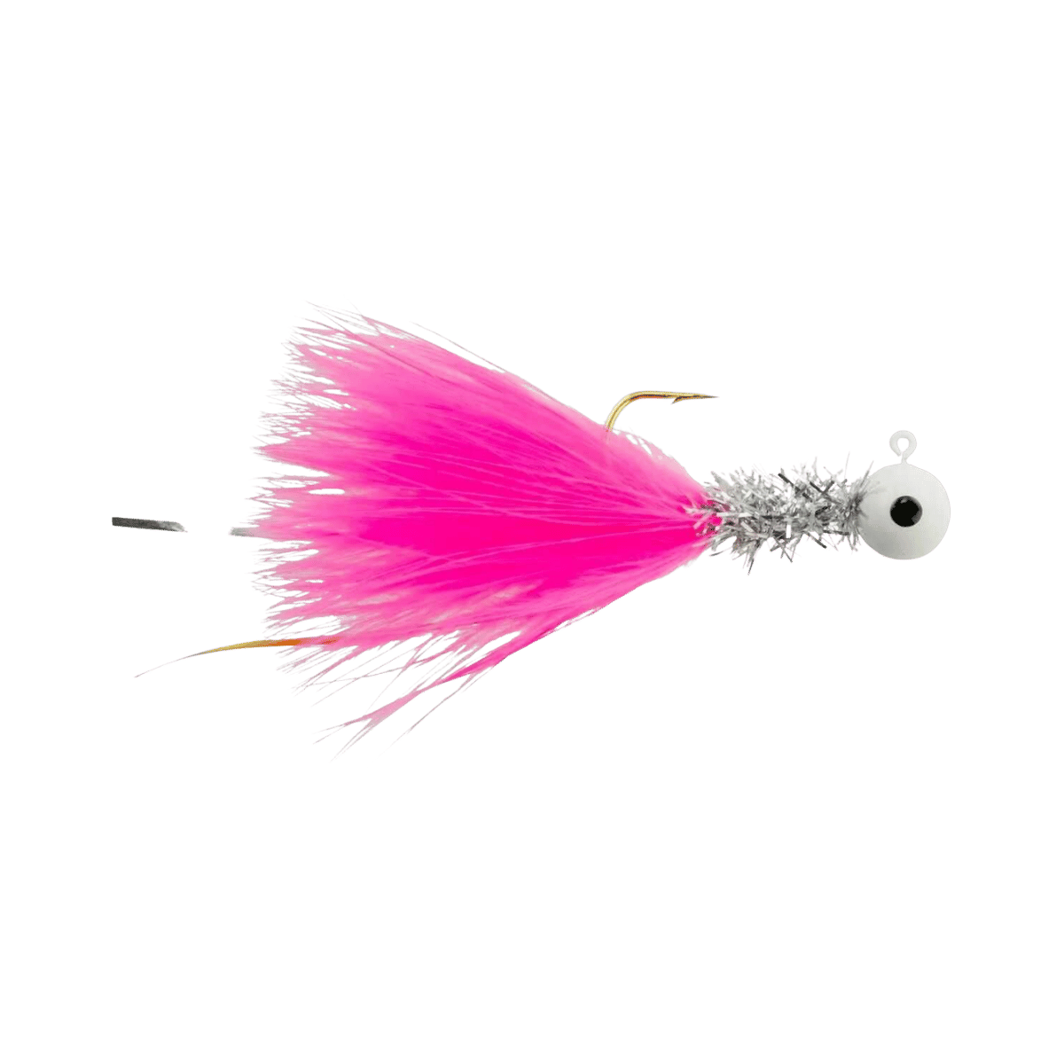 JOHNSON BEETLE BOU 4PK - 1/16OZ - WHITE CHROME TINSEL PINK
