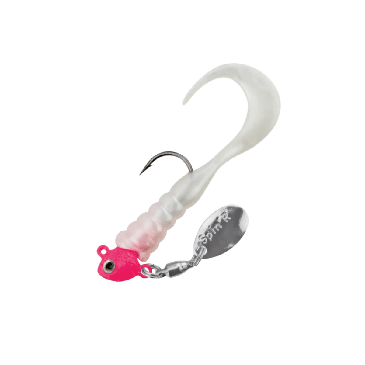 JOHNSON CRAPPIE BUSTER SPIN'R GRUB - 1/16 OZ - PINK PEARL