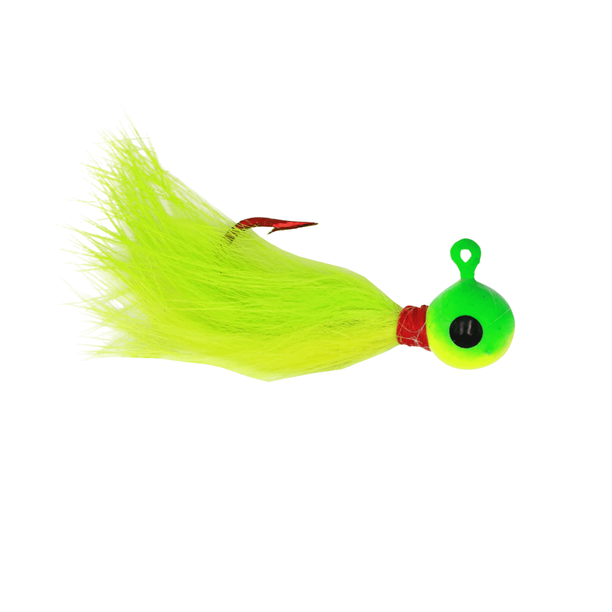 JB LURES RABBIT HAIR JIGS - 2PK - CHART GREEN