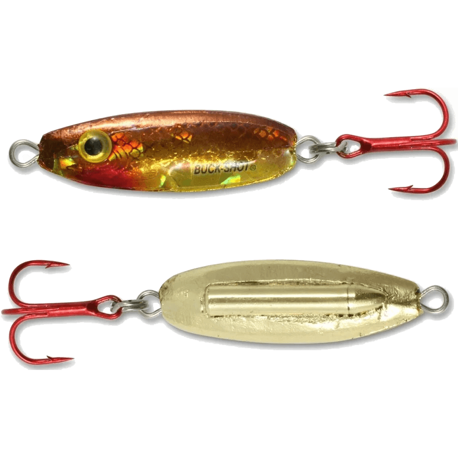 buckshot ice fishing lures Northland Buck-Shot Rattle Spoon - 1/16 oz Be-tool 5pcs Blades Shape The Northland Buck Size:8/0-10pcs Crank Lure