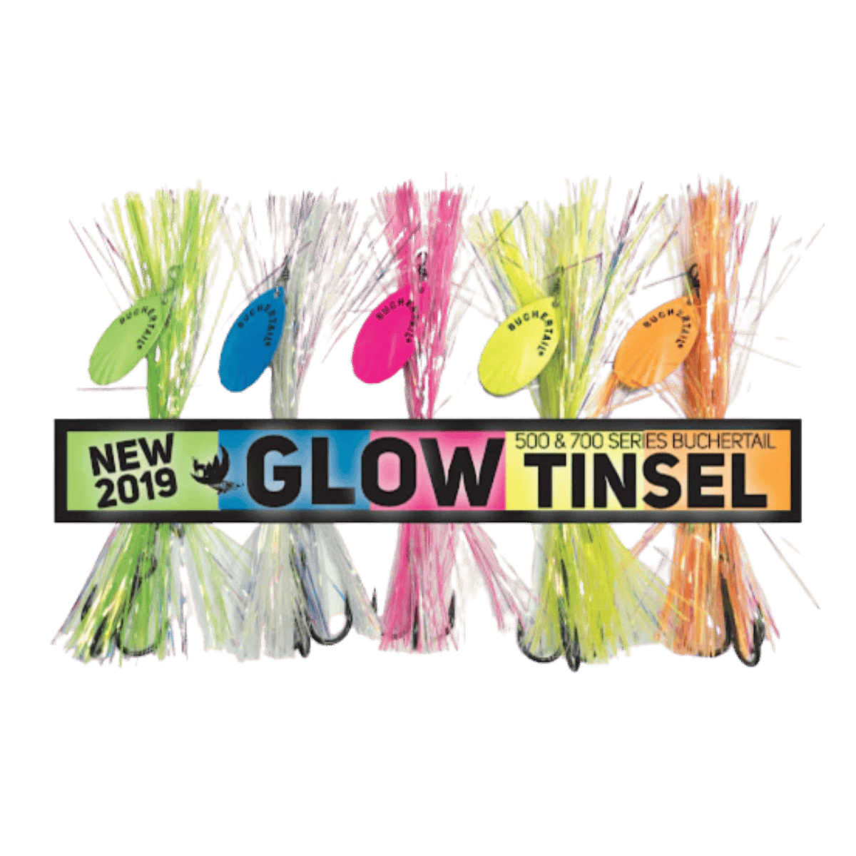 JOE BUCHER BUCHERTAIL #5 TINSEL - GLOW/GREEN