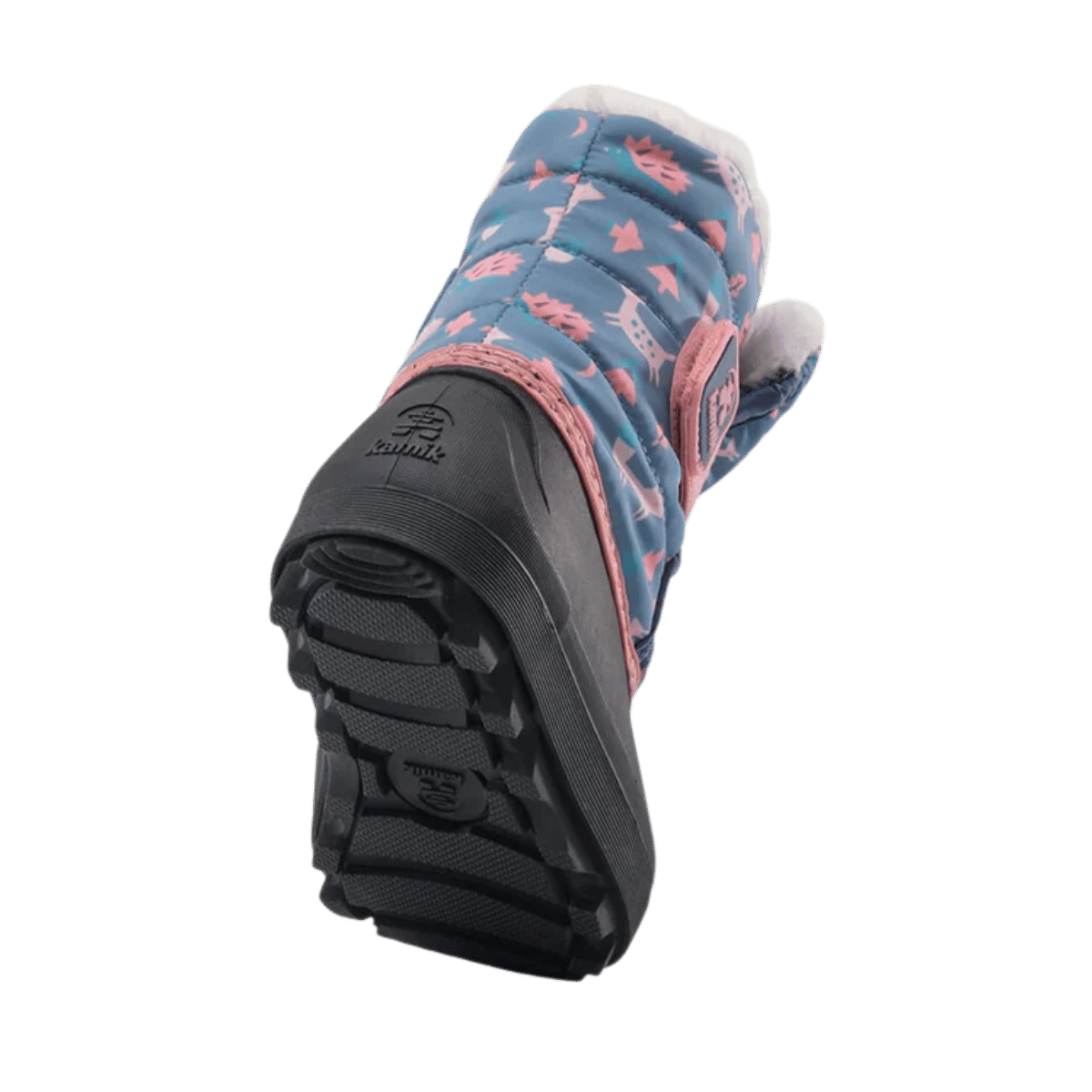 KAMIK TODDLER SNOWBUG 7 F P WINTER BOOTS – MED BLUE - OUTSOLE VIEW