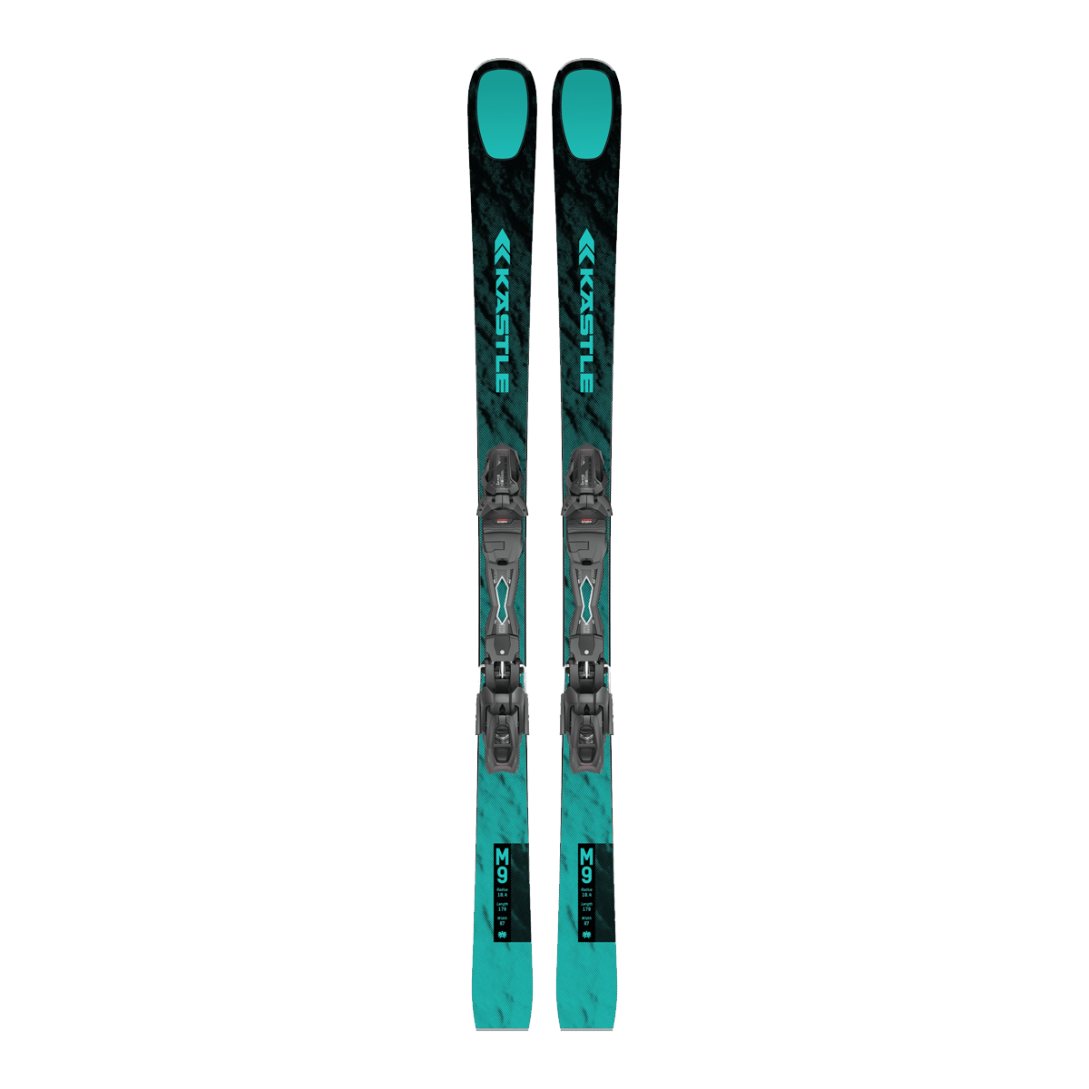 KASTLE M9 87 SKIS + K12 TRI GW BINDINGS TOP GRAPHIC