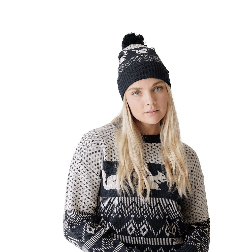 KAVU HERSCHEL BEANIE- SQUIRRELY with model