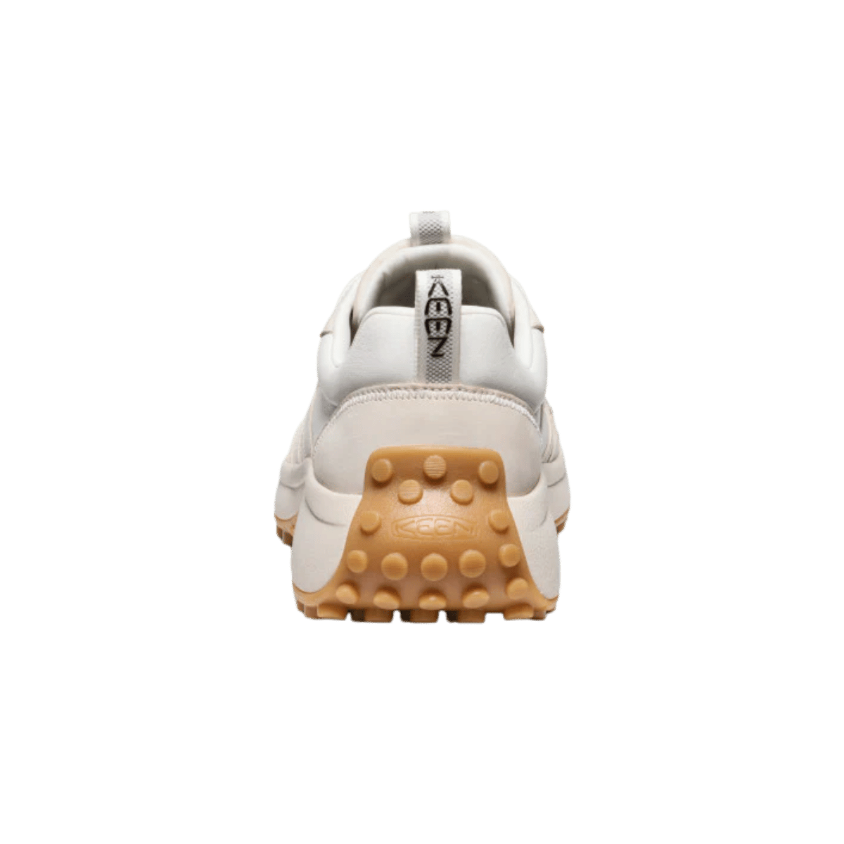 KEEN WOMEN'S KS86 LEA LEATHER HIKER - BIRCH/STAR WHITE - BACK VIEW
