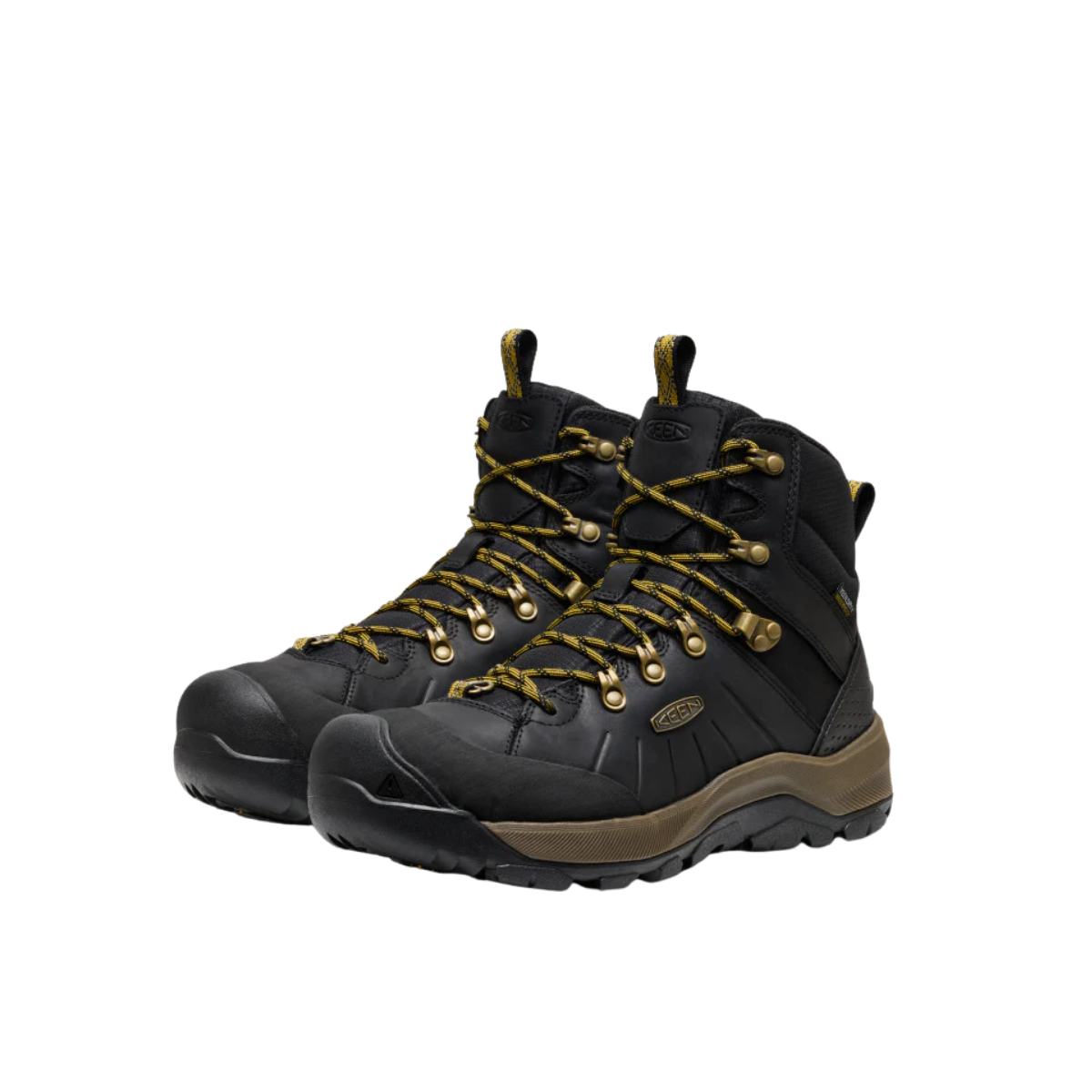 KEEN_REVEL_IV_MID_POLAR_BLK_LEMONCURRY_FRONT