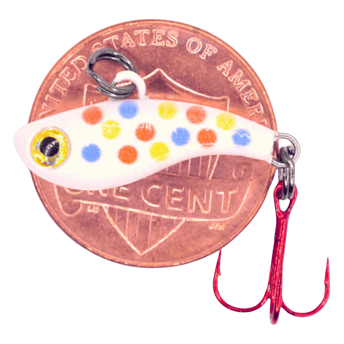 KENDERS T-RIP TUNGSTEN LURE - WONDERBREAD GLOW 3/4IN #14_SIDE ANGLE