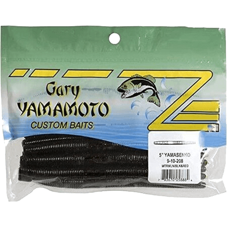 Yamamoto Senko worm 10 Pk Watermelon/Black Red 5"