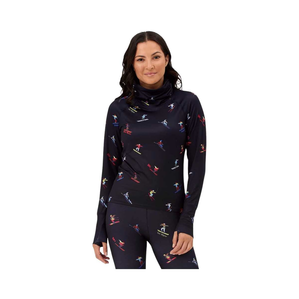 KRIMSON KLOVER W MULTI SKIERS TURTLENECK BLACK