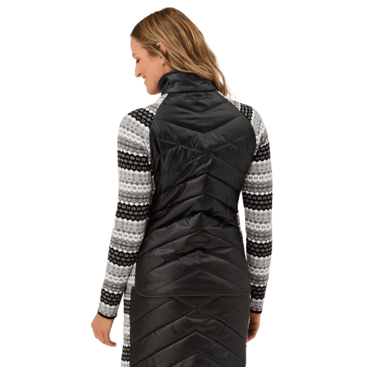 KRIMSON KLOVER WOMEN'S SWITCHBACK JACKET - BLACK MONTROSE_BACK ANGLE MODEL