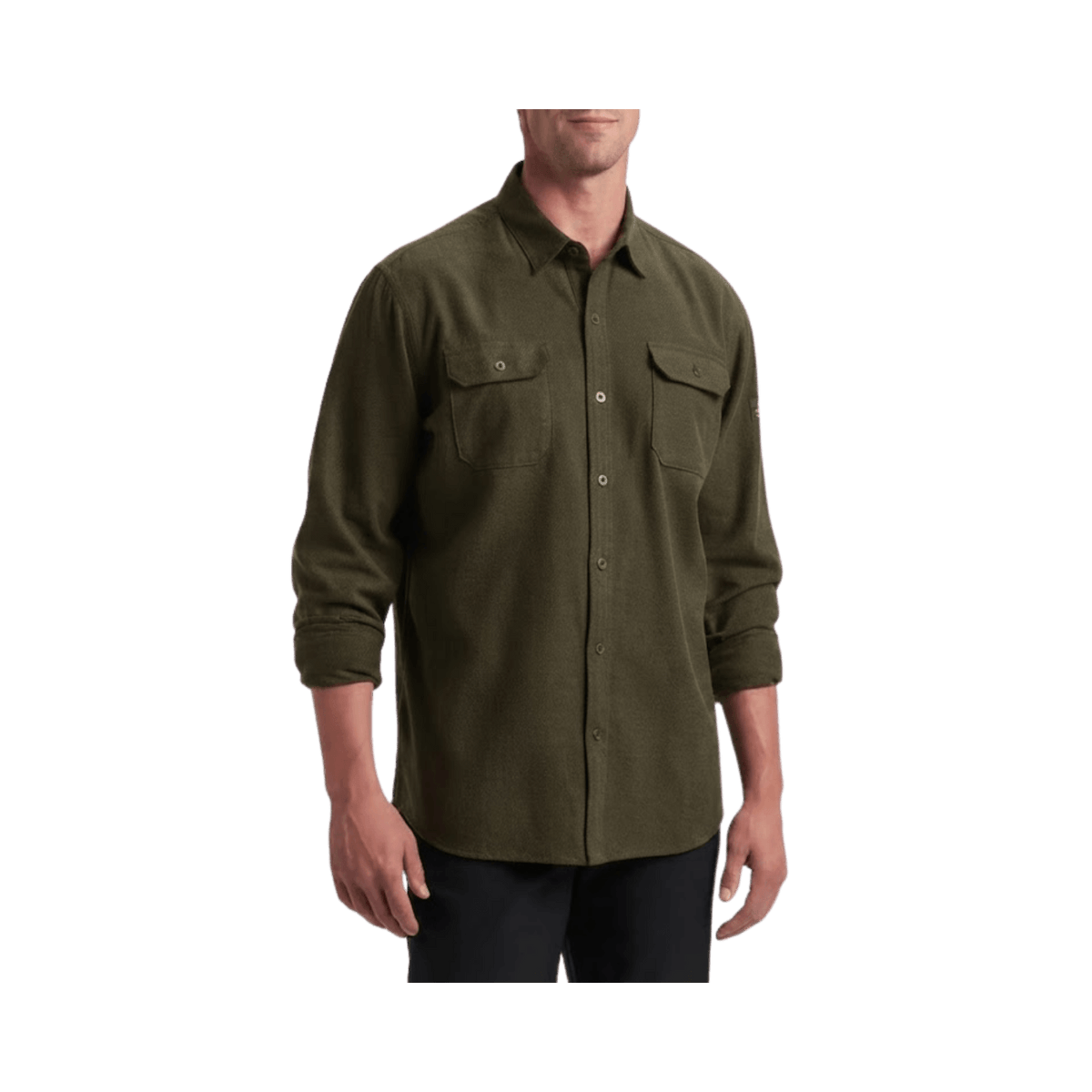 KUHL DESCENDR FLANNEL LS OLIVE NIGHT