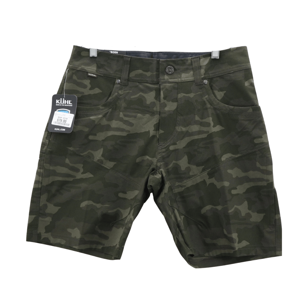 KUHL MEN'S SILENCR KARGO SHORT 10" - GREEN CAMO