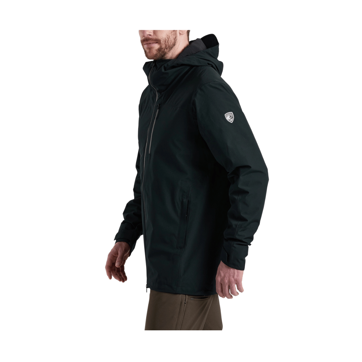 KUHL MEN'S STRETCH VOYAGR INSULATED JACKET - BLACKOUT - SIDE VIEW