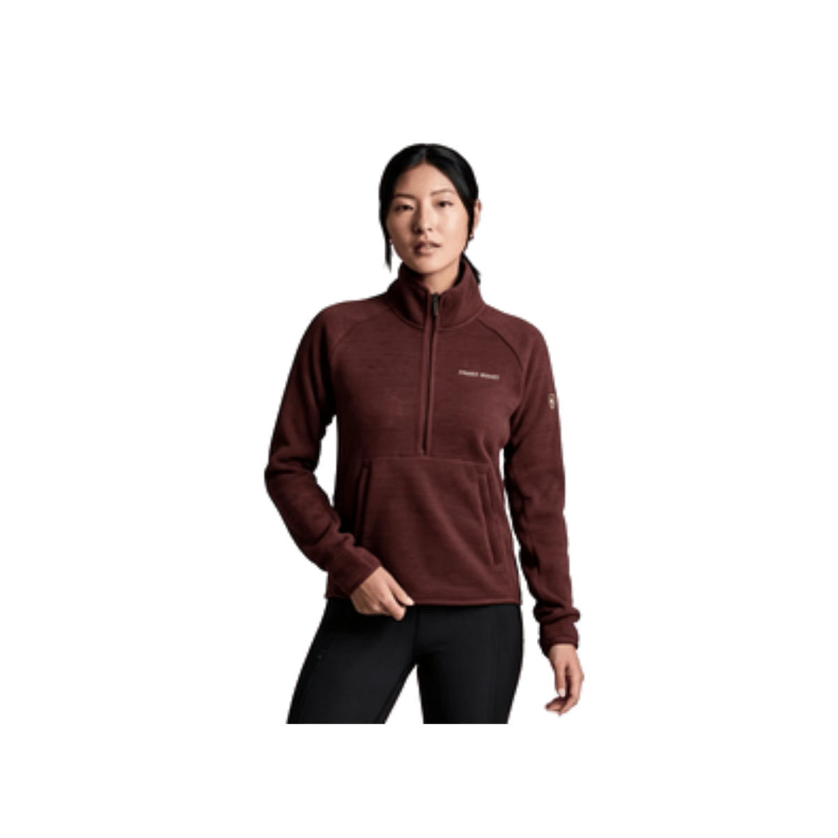 KUHL WOMEN'S AVALINE QUARTER ZIP- FRENCH ROAST
